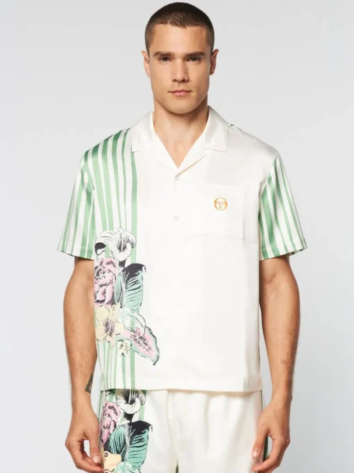 Matching Separates|Sergio Tacchini Ella Printed Shirt- Gardenia