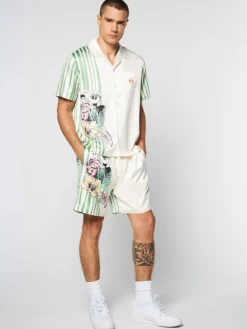 Matching Separates|Sergio Tacchini Ella Printed Shirt- Gardenia