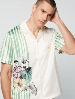 Matching Separates|Sergio Tacchini Ella Printed Shirt- Gardenia