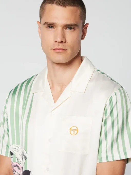 Matching Separates|Sergio Tacchini Ella Printed Shirt- Gardenia