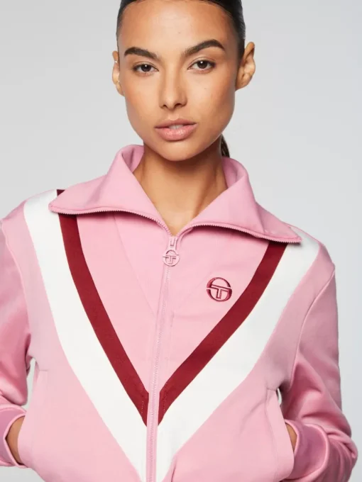 For The Court|Sergio Tacchini Federica Knit Zip Track Jacket- Polignac