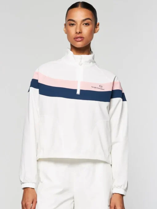 For The Court|Sergio Tacchini Fohn Track Jacket- Gardenia