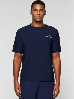 For The Court|Sergio Tacchini Foro T-Shirt- Maritime Blue