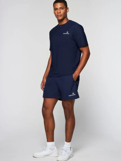 T-Shirts|Sergio Tacchini Foro T-Shirt- Maritime Blue