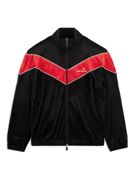 Jackets|Sergio Tacchini Gallone Velour Track Jacket- Black Beauty