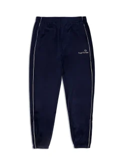 Pants And Sweatpants|Sergio Tacchini Gallone Velour Track Pant- Maritime Blue
