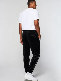 Velour|Sergio Tacchini Gallone Velour Track Pant- Black Beauty