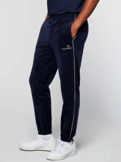 Velour|Sergio Tacchini Gallone Velour Track Pant- Maritime Blue