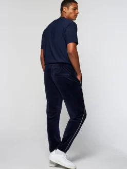 Velour|Sergio Tacchini Gallone Velour Track Pant- Maritime Blue