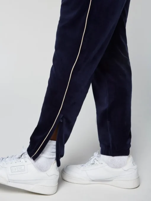 Velour|Sergio Tacchini Gallone Velour Track Pant- Maritime Blue