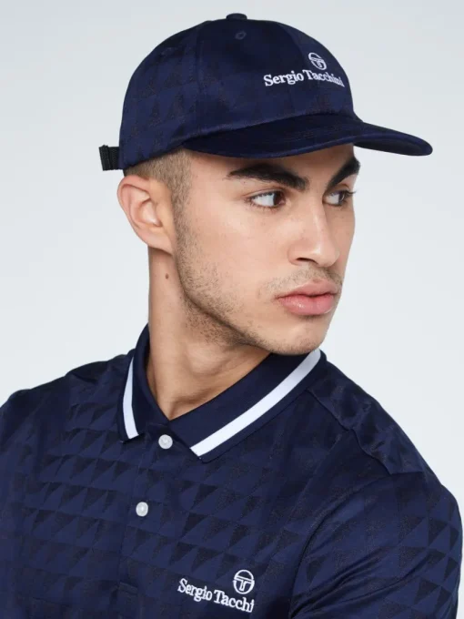 Headwear|Sergio Tacchini Geo Cap-Maritime Blue
