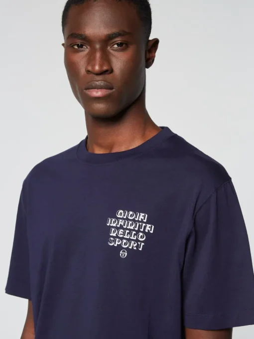 T-Shirts|Sergio Tacchini Gioia T-Shirt- Maritime Blue