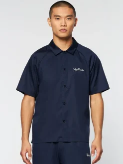 Matching Separates|Sergio Tacchini Giorgio Lounge Shirt- Maritime Blue