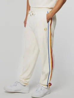 Velour|Sergio Tacchini Goran Velour Track Pant Archivio- Gardenia