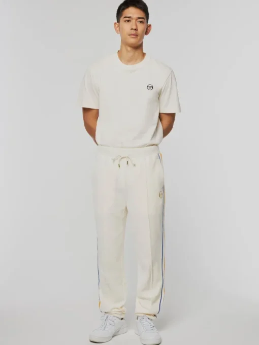 Velour|Sergio Tacchini Goran Velour Track Pant Archivio- Gardenia