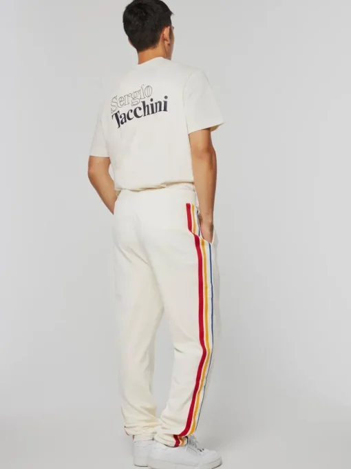 Velour|Sergio Tacchini Goran Velour Track Pant Archivio- Gardenia