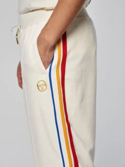 Velour|Sergio Tacchini Goran Velour Track Pant Archivio- Gardenia