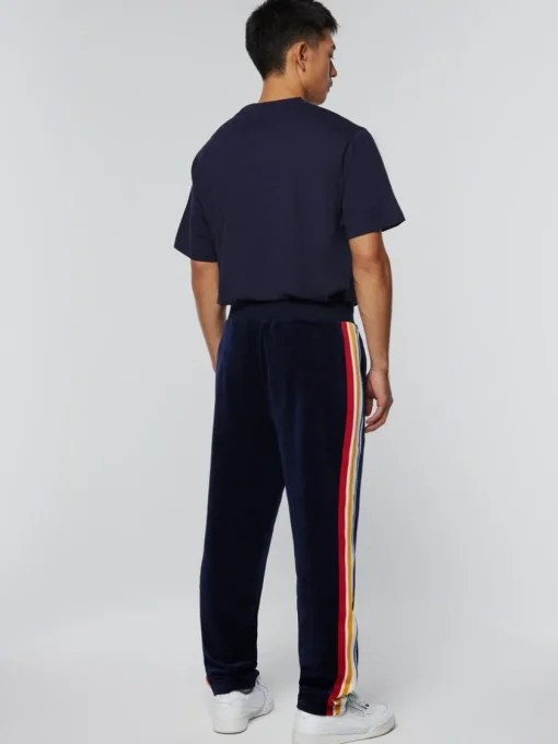 Velour|Sergio Tacchini Goran Velour Track Pant Archivio- Maritime Blue