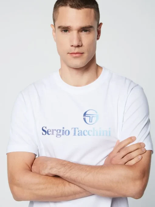 For The Court|Sergio Tacchini Gradiennte T-Shirt- Brilliant White
