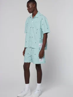 Matching Separates|Sergio Tacchini Granda Camp Shirt- Deep Mint