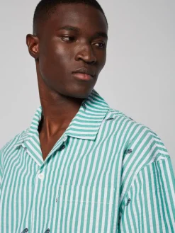 Matching Separates|Sergio Tacchini Granda Camp Shirt- Deep Mint