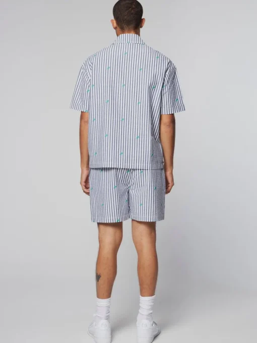 View All|Sergio Tacchini Granda Camp Shirt- Maritime Blue