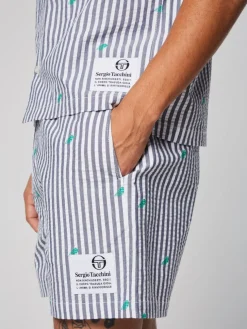 View All|Sergio Tacchini Granda Camp Shirt- Maritime Blue
