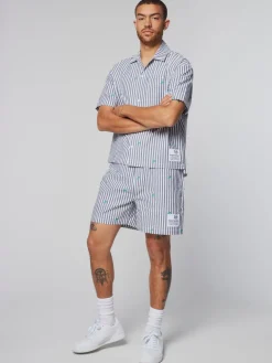 Matching Separates|Sergio Tacchini Granda Camp Shirt- Maritime Blue