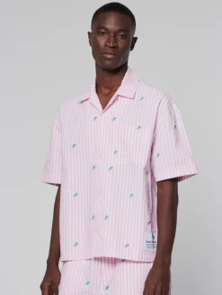 View All|Sergio Tacchini Granda Camp Shirt-Begonia Pink