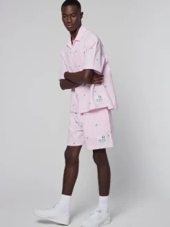 View All|Sergio Tacchini Granda Camp Shirt-Begonia Pink