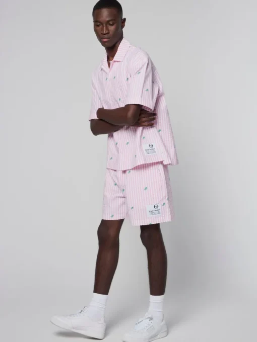 View All|Sergio Tacchini Granda Camp Shirt-Begonia Pink