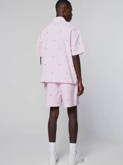 View All|Sergio Tacchini Granda Camp Shirt-Begonia Pink