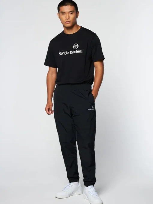 Nylon|Sergio Tacchini Griante Track Pant- Black Beauty