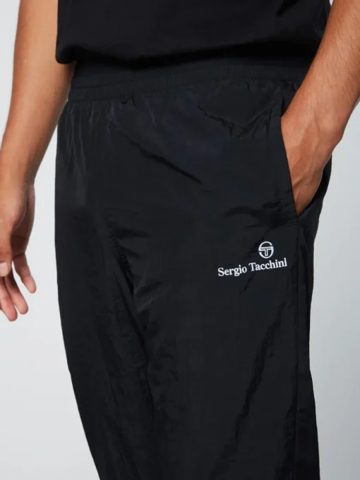 Nylon|Sergio Tacchini Griante Track Pant- Black Beauty