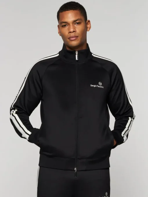 Tracksuits|Sergio Tacchini Gromo Tape Track Jacket- Black Beauty