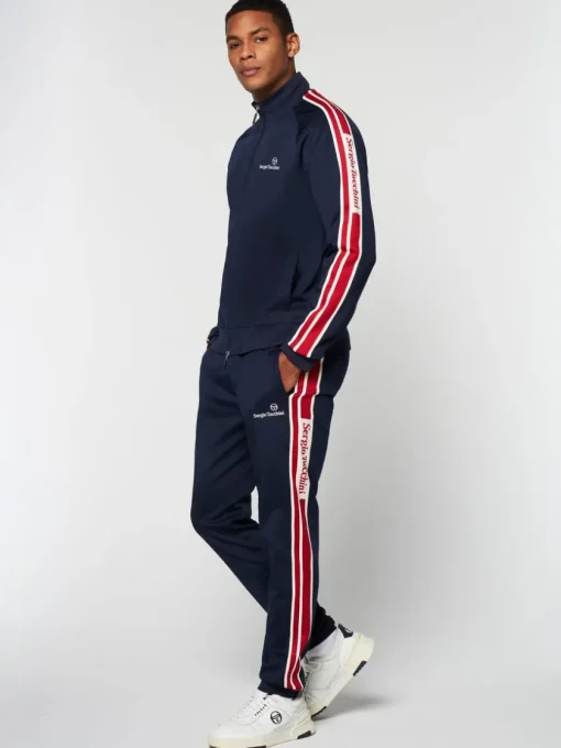 Jackets|Sergio Tacchini Gromo Tape Track Jacket- Maritime Blue