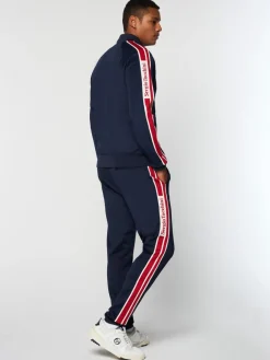 Jackets|Sergio Tacchini Gromo Tape Track Jacket- Maritime Blue