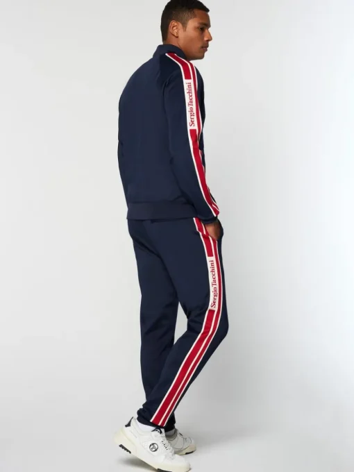 Jackets|Sergio Tacchini Gromo Tape Track Jacket- Maritime Blue