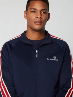 Jackets|Sergio Tacchini Gromo Tape Track Jacket- Maritime Blue