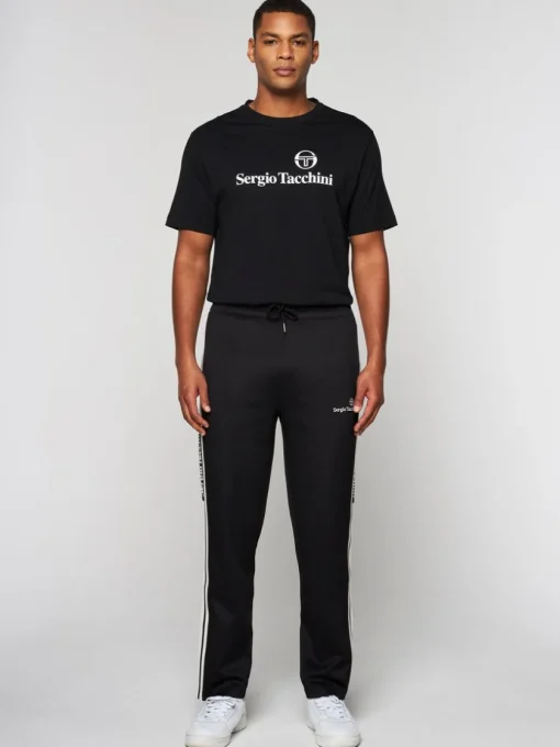 Tracksuits|Sergio Tacchini Gromo Tape Track Pant- Black Beauty