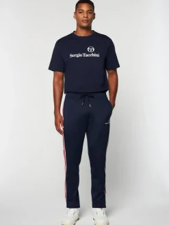 Tracksuits|Sergio Tacchini Gromo Tape Track Pant- Maritime Blue