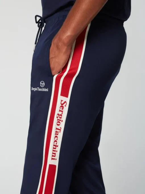 Pants And Sweatpants|Sergio Tacchini Gromo Tape Track Pant- Maritime Blue