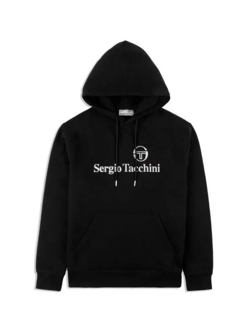 The Essentials|Sergio Tacchini Heritage Hoodie- Black Beauty