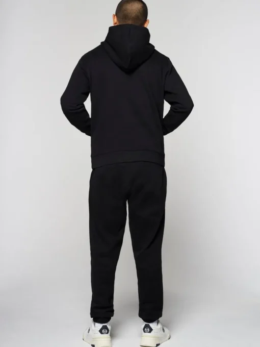 The Essentials|Sergio Tacchini Heritage Hoodie- Black Beauty