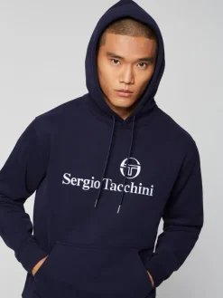 The Essentials|Sergio Tacchini Heritage Hoodie- Maritime Blue