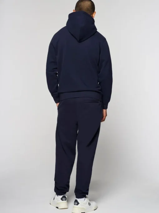 The Essentials|Sergio Tacchini Heritage Hoodie- Maritime Blue