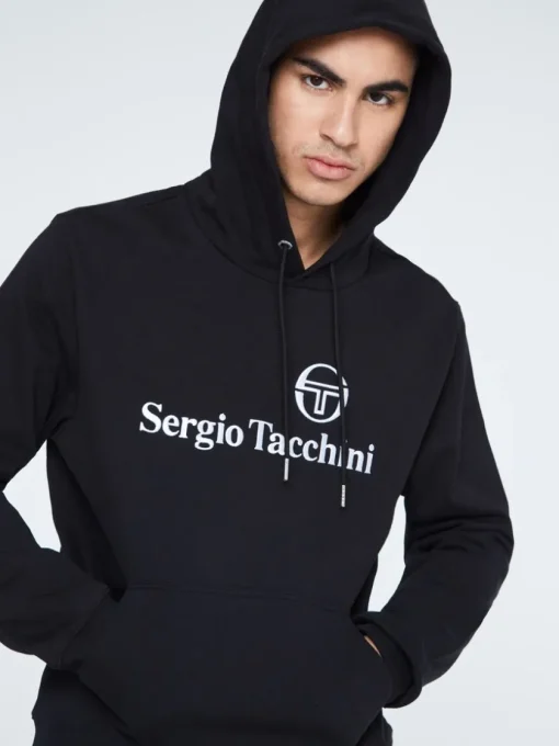 View All|Sergio Tacchini Heritage Logo Hoodie-Black