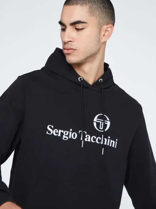 View All|Sergio Tacchini Heritage Logo Hoodie-Black