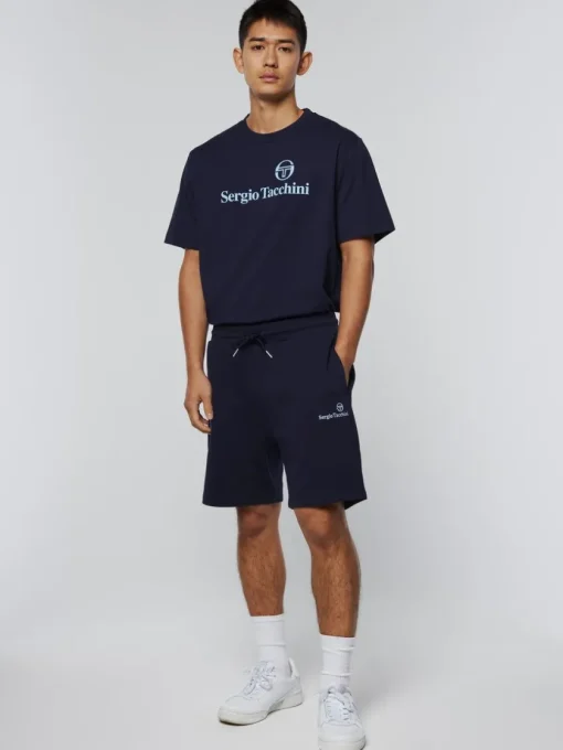 View All|Sergio Tacchini Heritage Logo Short-Maritime Blue