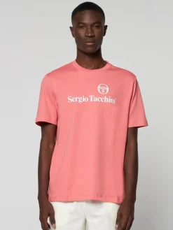 View All|Sergio Tacchini Heritage Logo T-Shirt- Tea Rose